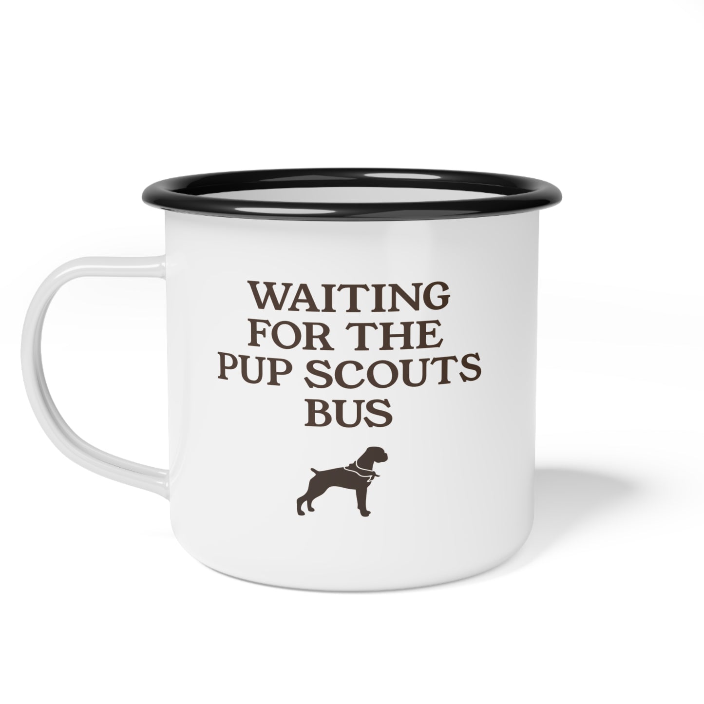 Pup Scouts Bus Enamel Camp Cup