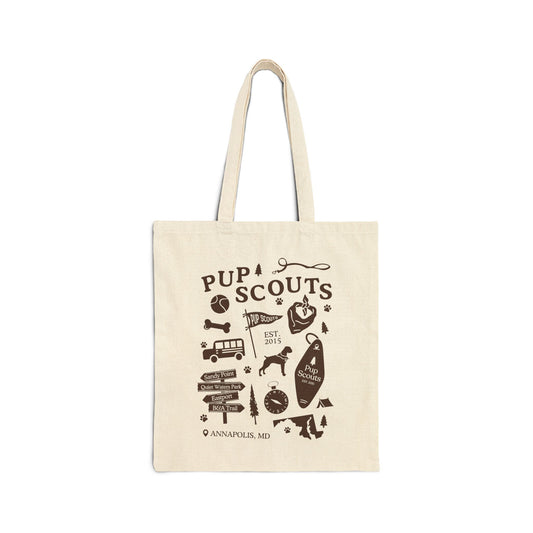 MD Pup Scouts Cotton Canvas Tote Bag